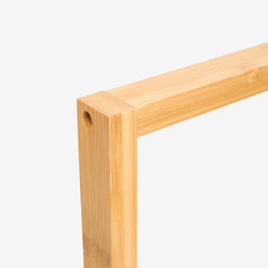 Toallero de pie de bambú con 3 barras 40x24x82cm