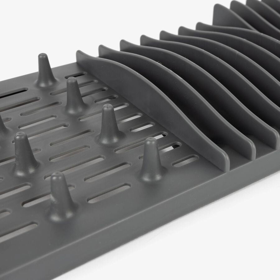 Tapete escurreplatos de plástico y microfibra 50x48cm