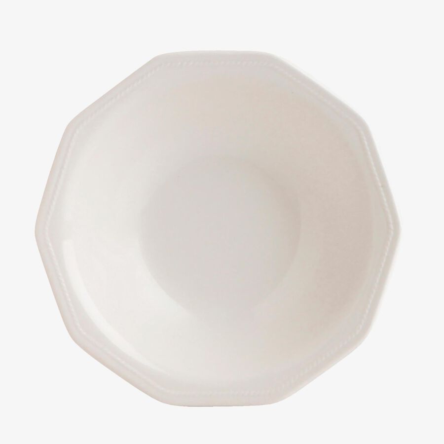Plato hondo blanco de cer&aacute;mica White windsor &Oslash;21,5cm