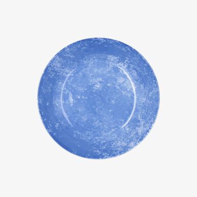 Plato hondo azul de porcelana Florina 20cm