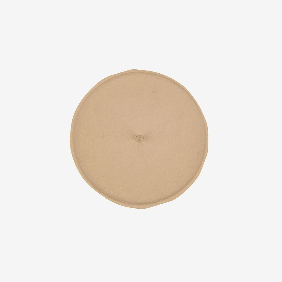 Portavelas beige 11cm