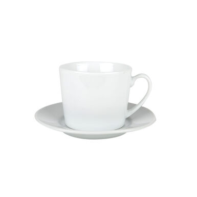 Set de 6 tazas de t&eacute; de porcelana 220cl