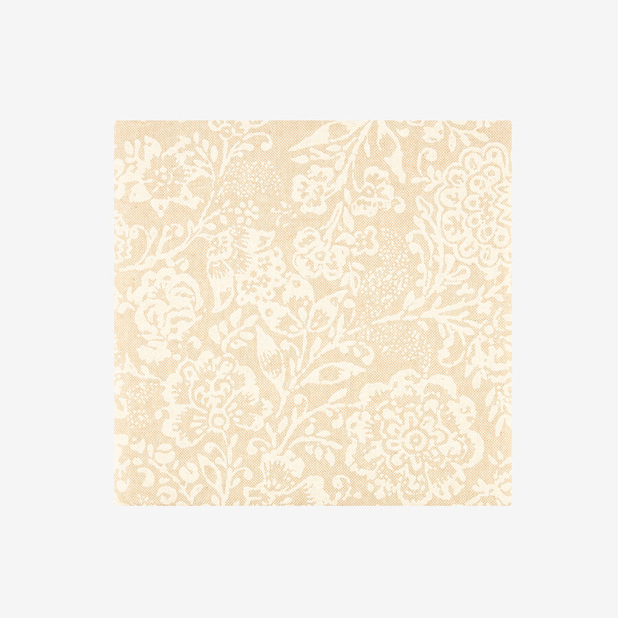 Mantel resinado beige Muguet 140x140cm