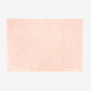 Alfombra de baño de algodón rosa Vic 70x50cm