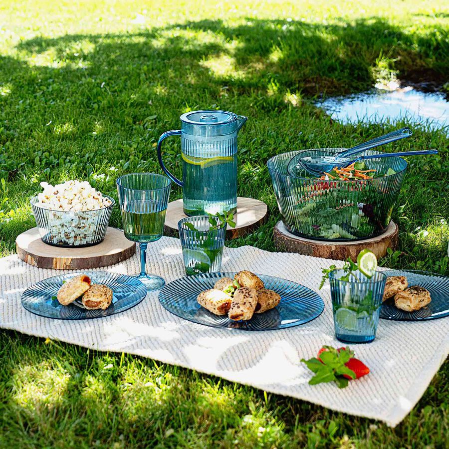 Copa de pl&aacute;stico azul Solara 40cl