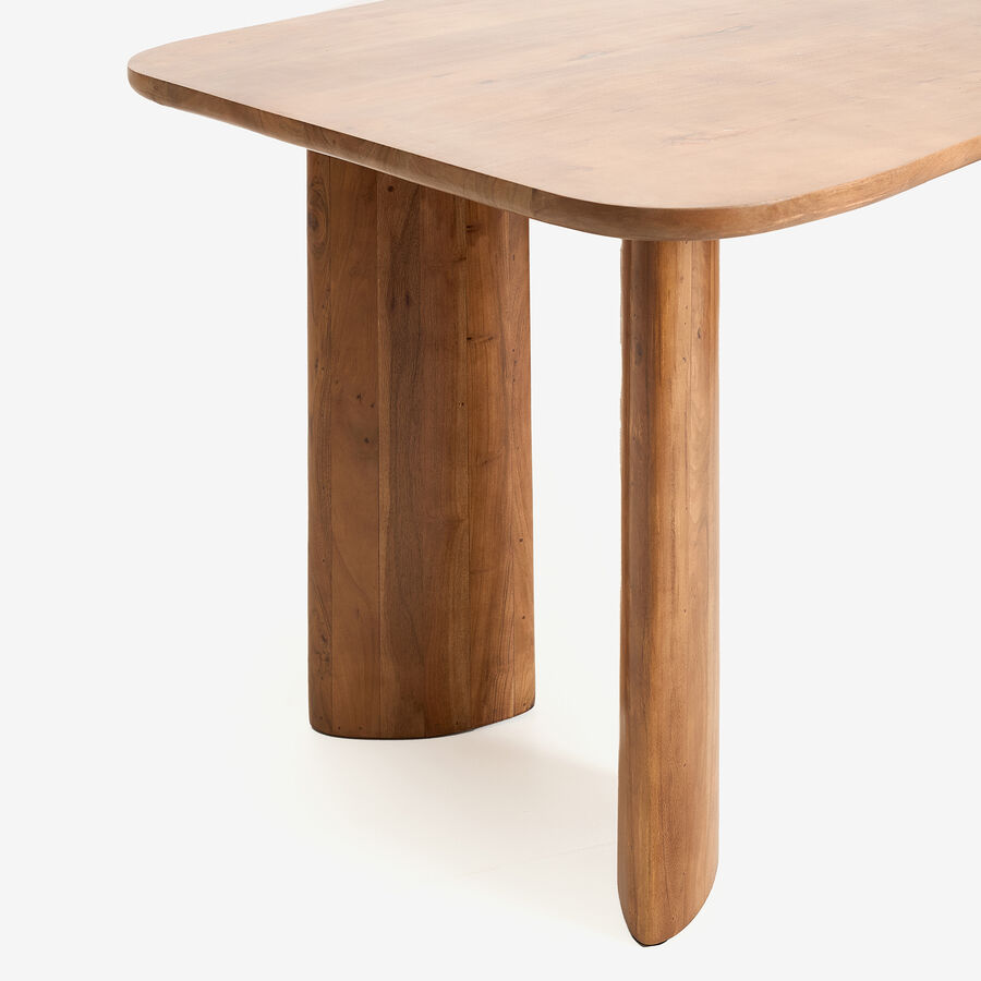 Mesa de comedor de madera acacia Napoli 200x100x76cm