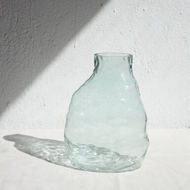 Jarr&oacute;n de cristal transparente Biras 21x15x23cm