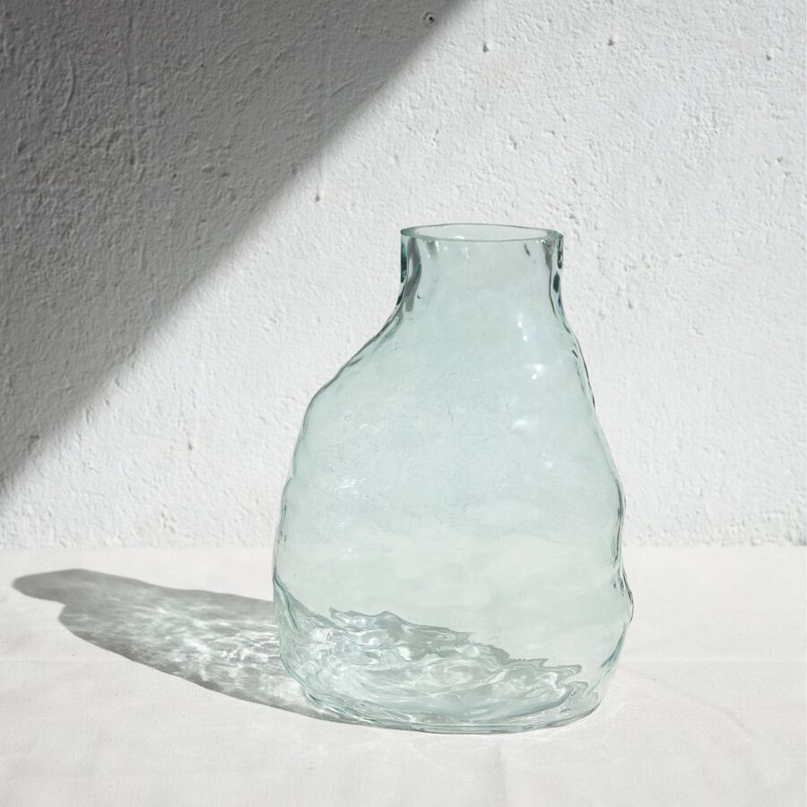 Jarr&oacute;n de cristal transparente Biras 21x15x23cm