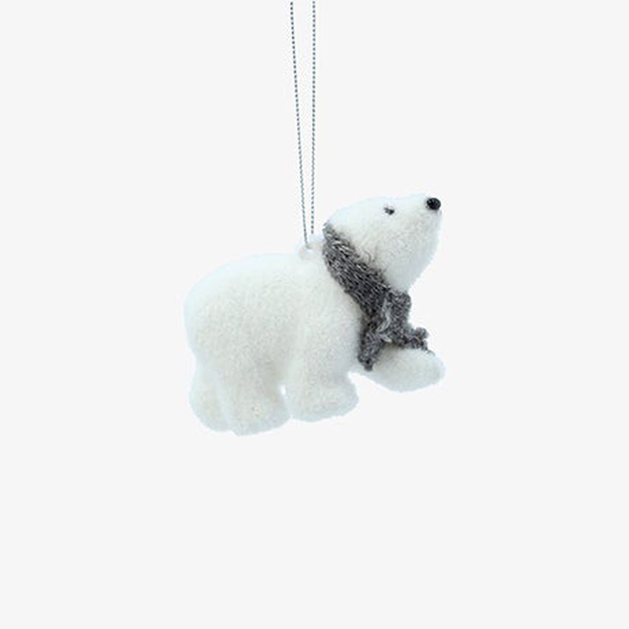 Decoraci&oacute;n de &aacute;rbol de Navidad oso polar 6cm