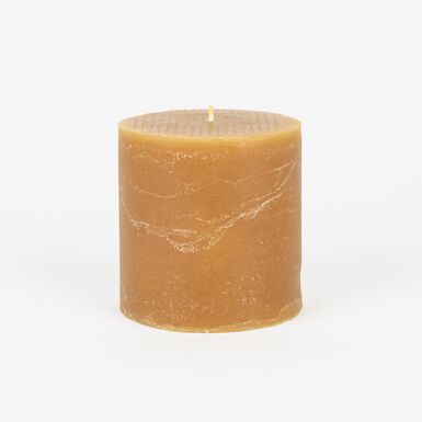 Vela decorativa cilindro amarilla Kerze &Oslash;10x10cm