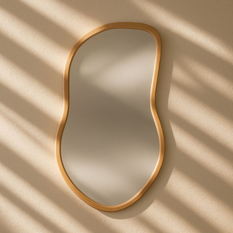 Espejo de pared de madera MD Radel 75x45cm