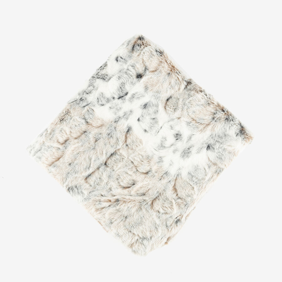 Funda de cojín de poliéster Leopardo de las nieves 45x45cm