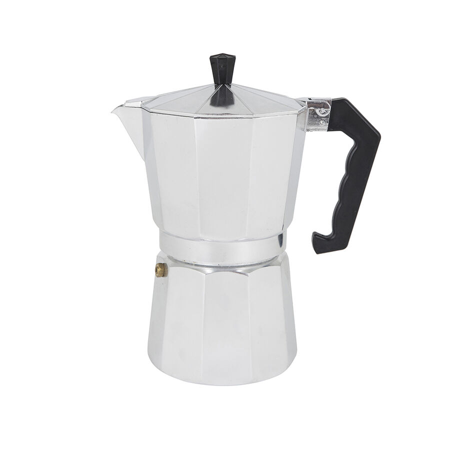 Cafetera italiana de aluminio cromada Cesena 9 tazas