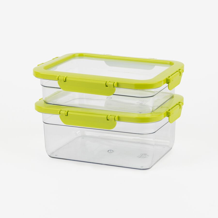 Táper de polipropileno rectangular hermético Samba 23,5x17,5x5,5cm - 1,3L