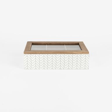 Caja madera organizador de t&eacute; Erase 24x17x7cm