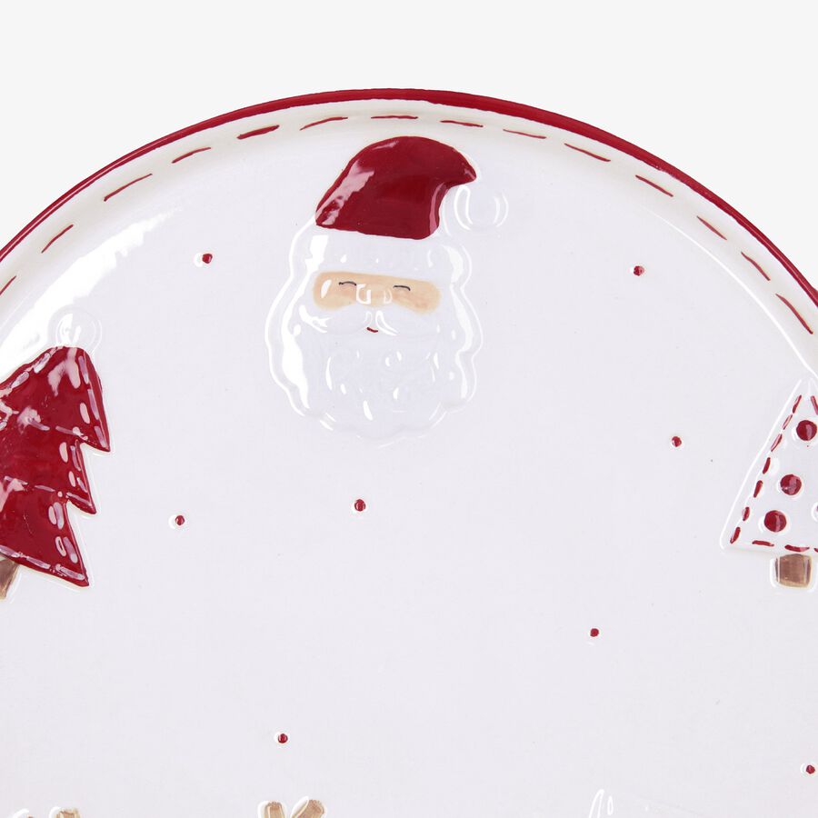 Plato llano de dolomita Navidad Ø26cm Clau&Chloe