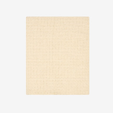Plaid de algodón natural Waffle 160x130cm