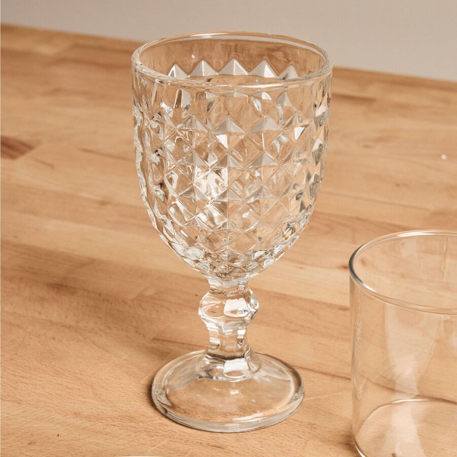 Copa de vidrio relieve Hira 34cl