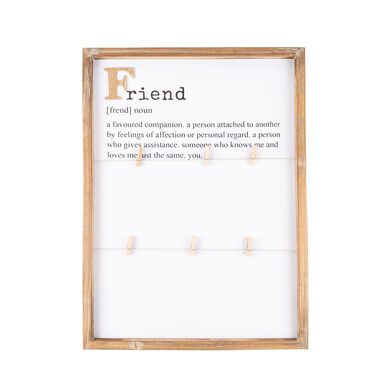 Marco de fotos con pinzas 40x55cm en varios modelos