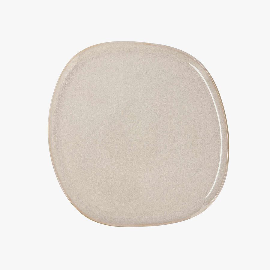 Plato llano de gres blanco Beget &Oslash;26cm