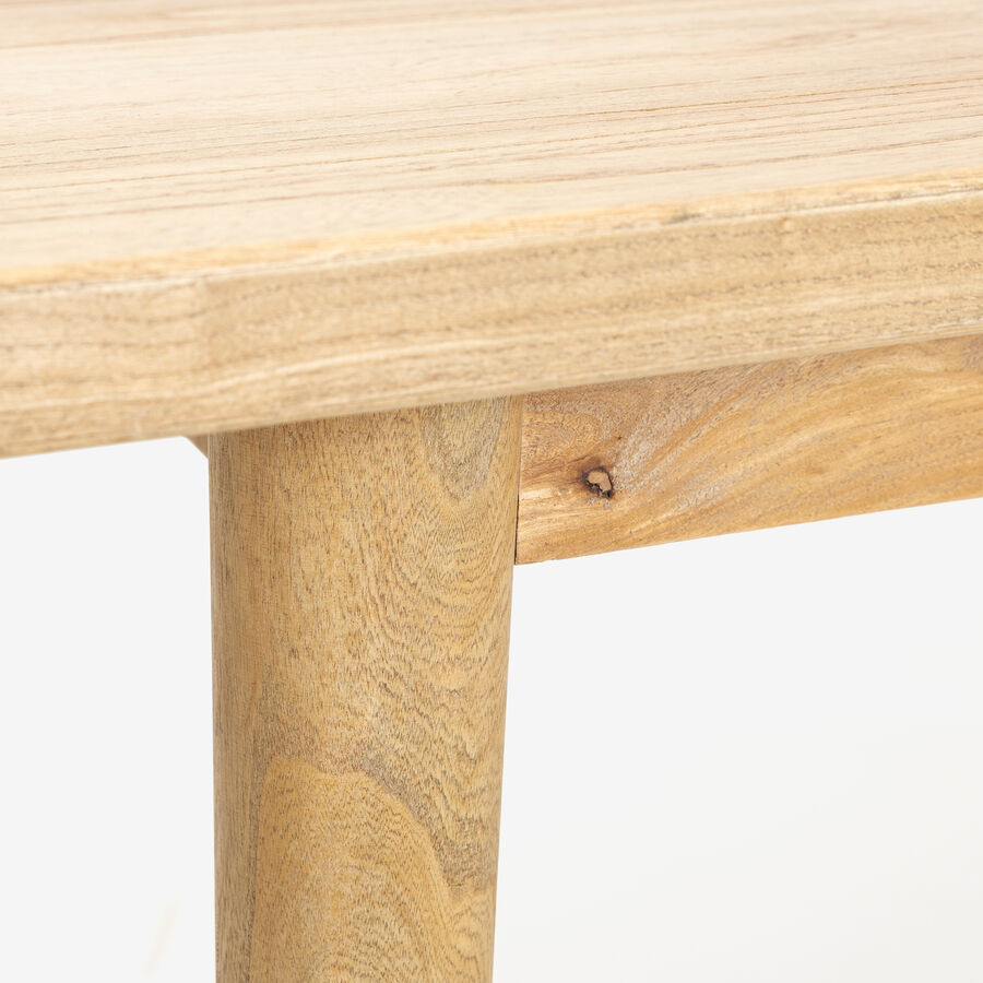 Mesa de comedor de madera de olmo reciclada Mop 180x90x76cm