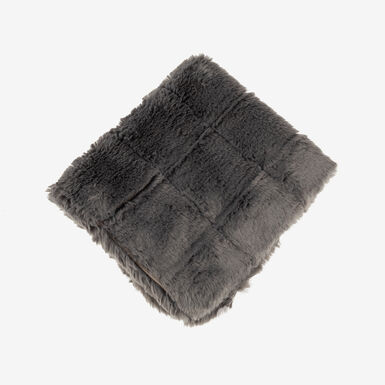 Funda de cojín de pelo suave gris Nuuk 45x45cm