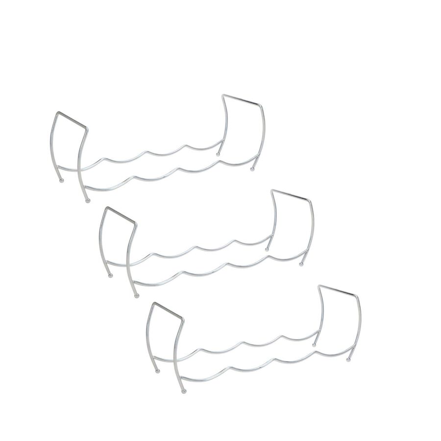 Set de 3 botelleros apilables metal 38x15x14cm