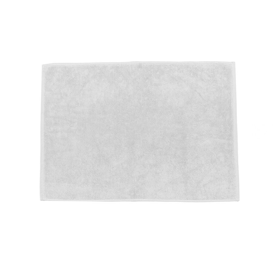 Alfombra de ba&ntilde;o algod&oacute;n gris 50x70cm