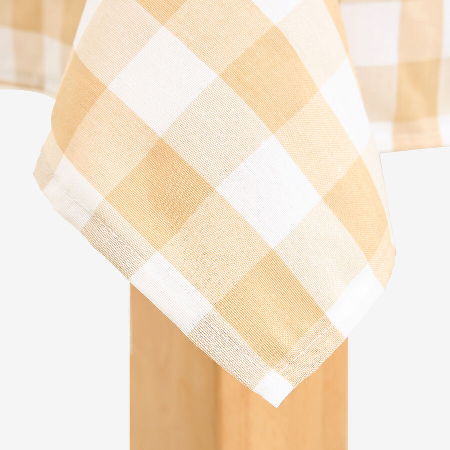 Mantel beige Vichy 140x200cm