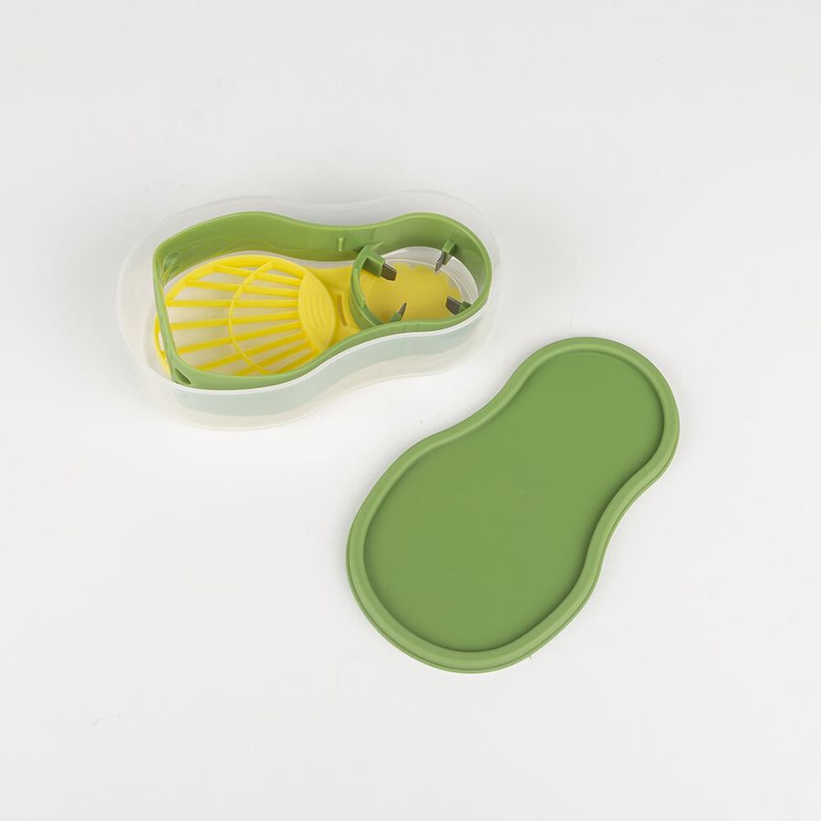 Set de utensilios aguacate de plástico 15x8x4cm