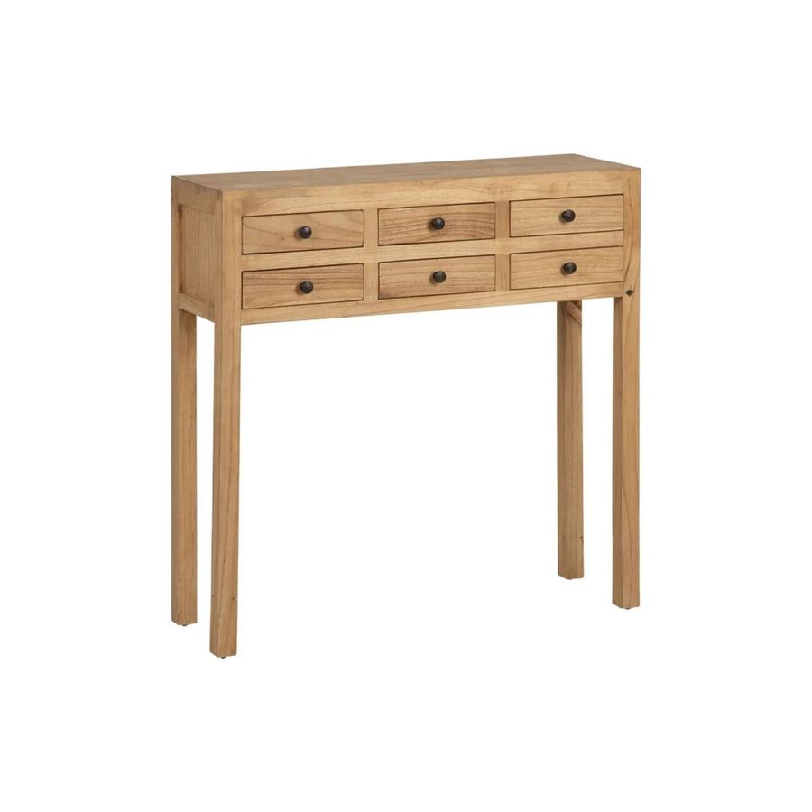 Consola de madera de mindi 85x26x85cm