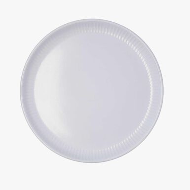 Plato llano de cer&aacute;mica gris &Oslash;26cm Bari 