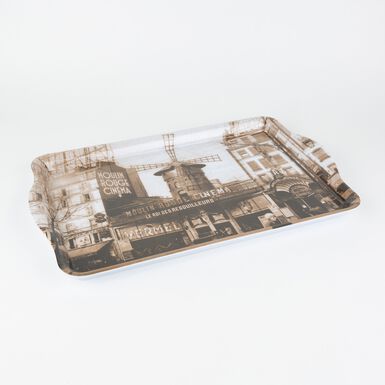 Bandeja dise&ntilde;o ciudad 48x30cm en varios modelos