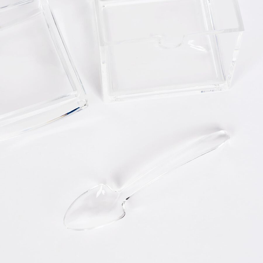 Azucarero acr&iacute;lico 9x9x10cm