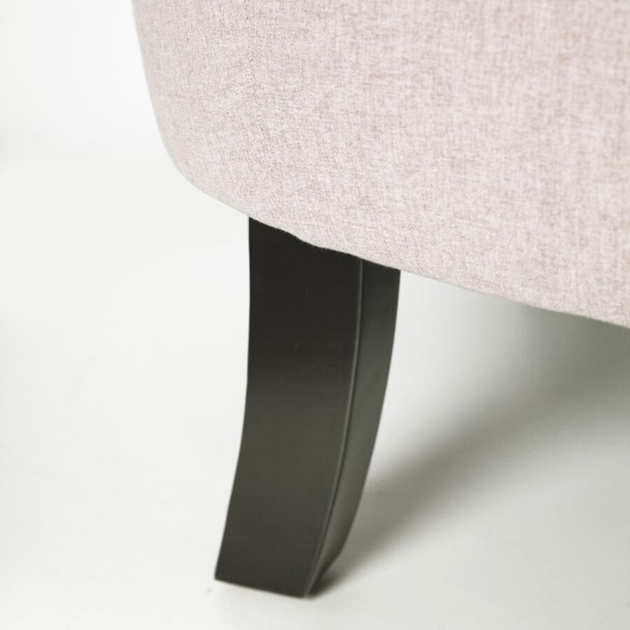 Butaca de poliéster beige Aurora 76x78x79cm Clau&Chloe