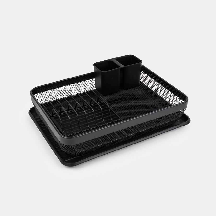 Escurreplatos metal negro 43x32x14cm