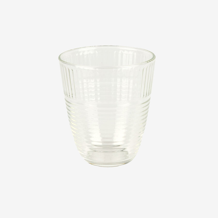 Vaso de vidrio transparente Zama 31cl Ø9x10cm