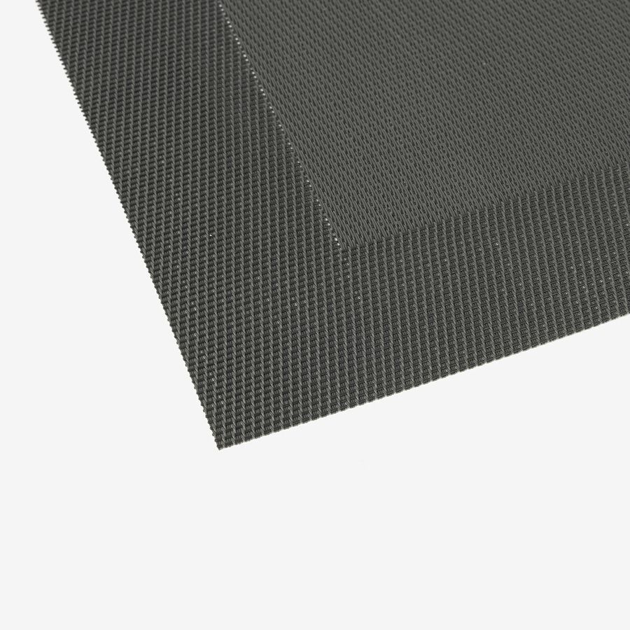 Mantel individual negro de textilene 51x36cm