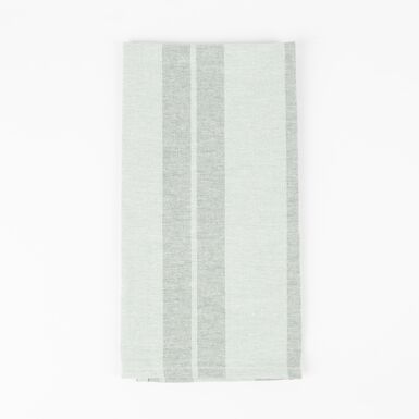 Servilleta de algod&oacute;n reciclado rayas verde 45x45cm
