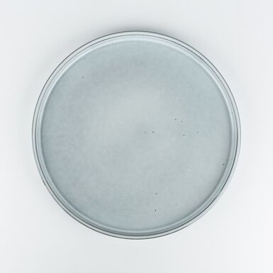 Plato llano de gres gris Pruit &Oslash;28cm