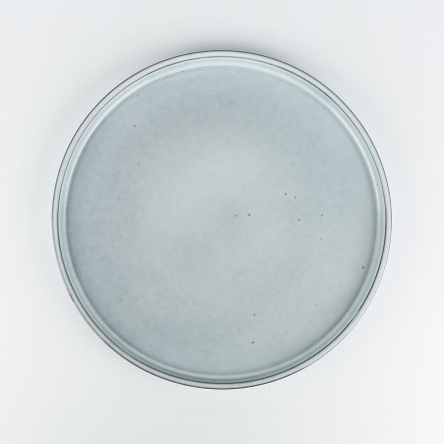 Plato llano de gres gris Pruit &Oslash;28cm