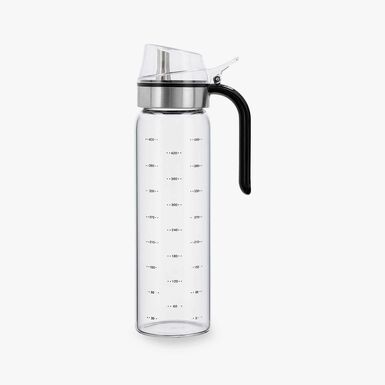 Aceitera de vidrio con asa y tapa Camel 9x25cm - 0,45L