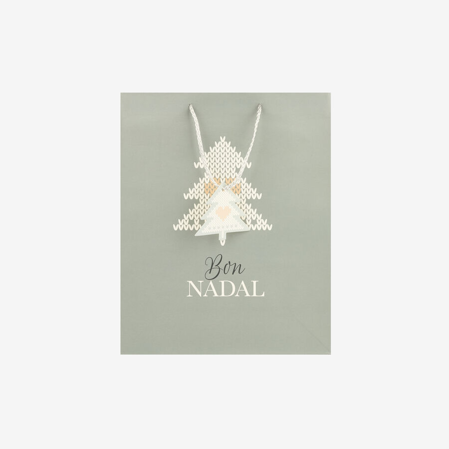Bolsa de papel para regalo gris Nordic M
