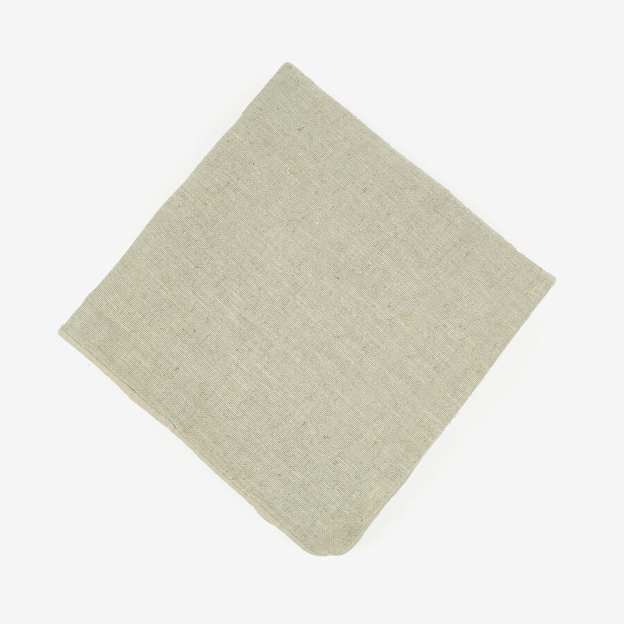 Funda de cojín de lino gris 60x60cm