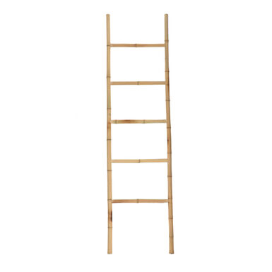 Escalera toallero de bamb&uacute; 45x2,5x170cm