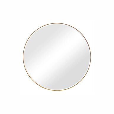 Espejo de pared redondo dorado Ø100cm