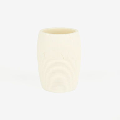 Vaso portacepillos efecto piedra Apolo Ø8x12cm