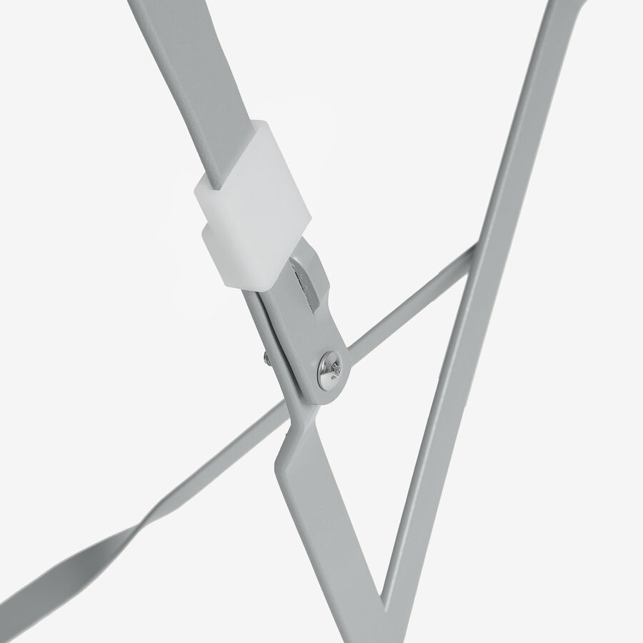 Set de jardín de mesa y 2 sillas de acero gris oscuro Bistro