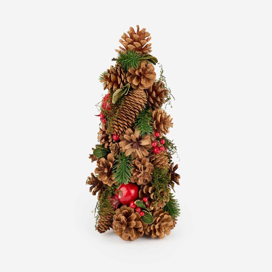 Árbol con piñas Ø18x34cm