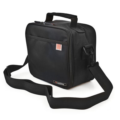 Bolsa lunch bag negra con 2 tápers